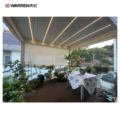 Warren 8 x 10 Pergola Canopy Gazebo with Waterproof Adjustable Roof