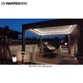 Warren 3x3 Pergola With Metal Louvered Roof Outdoor Waterproof