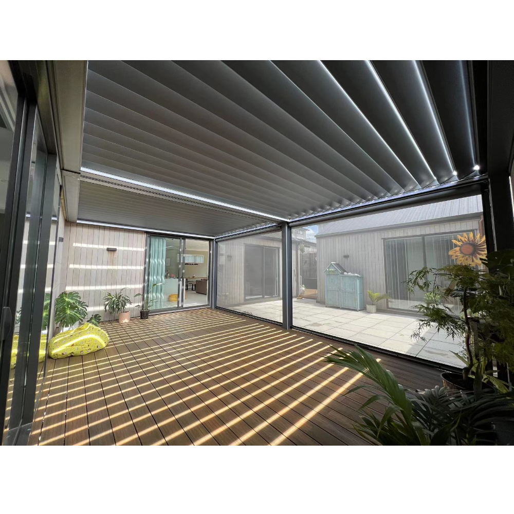 Warren 16x16 metal pergola for garden gazebo with roof canopy