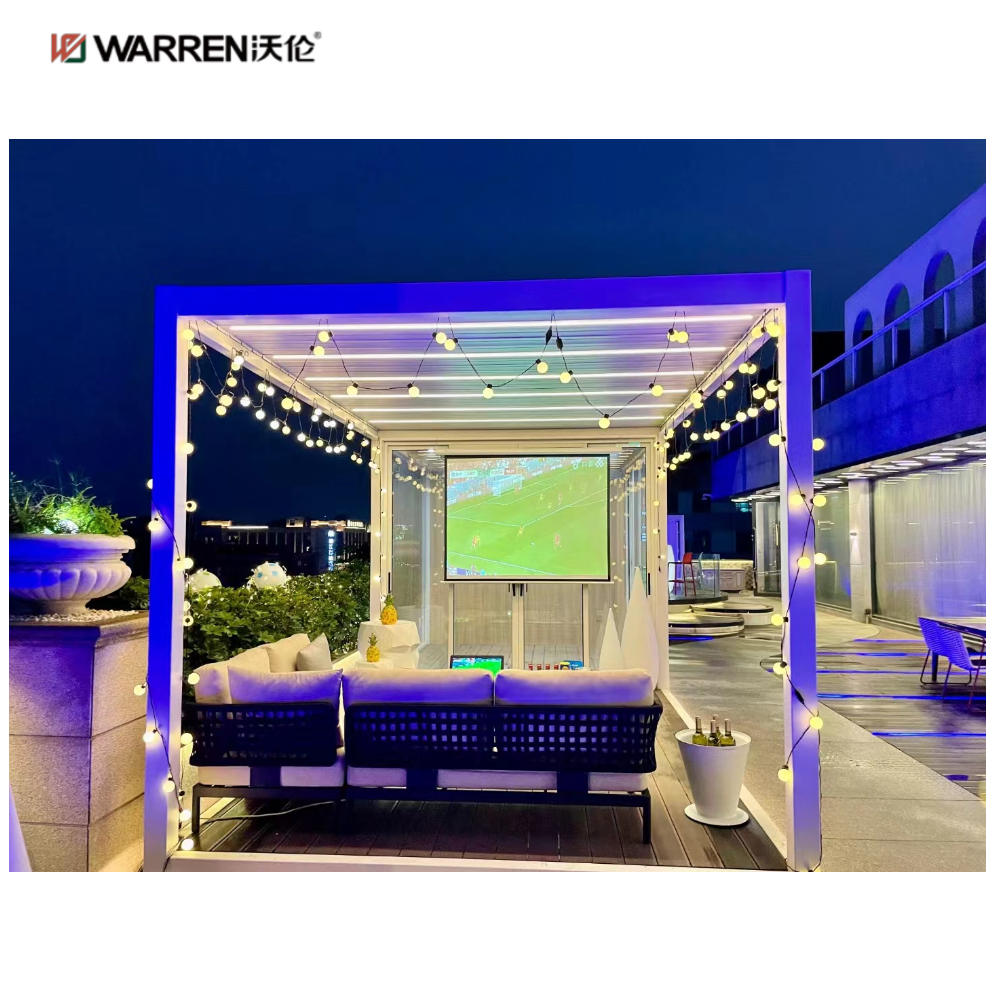 Warren 8 x 10 Pergola Canopy Gazebo with Waterproof Adjustable Roof