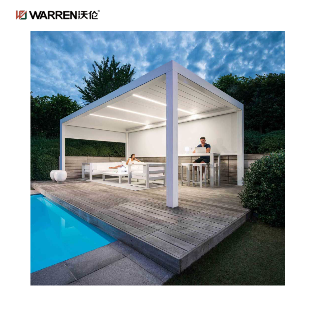 Warren 8 x 10 Pergola Canopy Gazebo with Waterproof Adjustable Roof