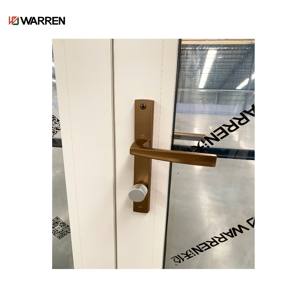Warren 60x96 Exterior Double French Door With Modern Indoors Glass Double Doors