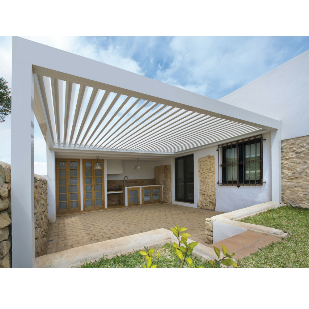 Warren 12x20 aluminum pergola with patio outdoor gazebo