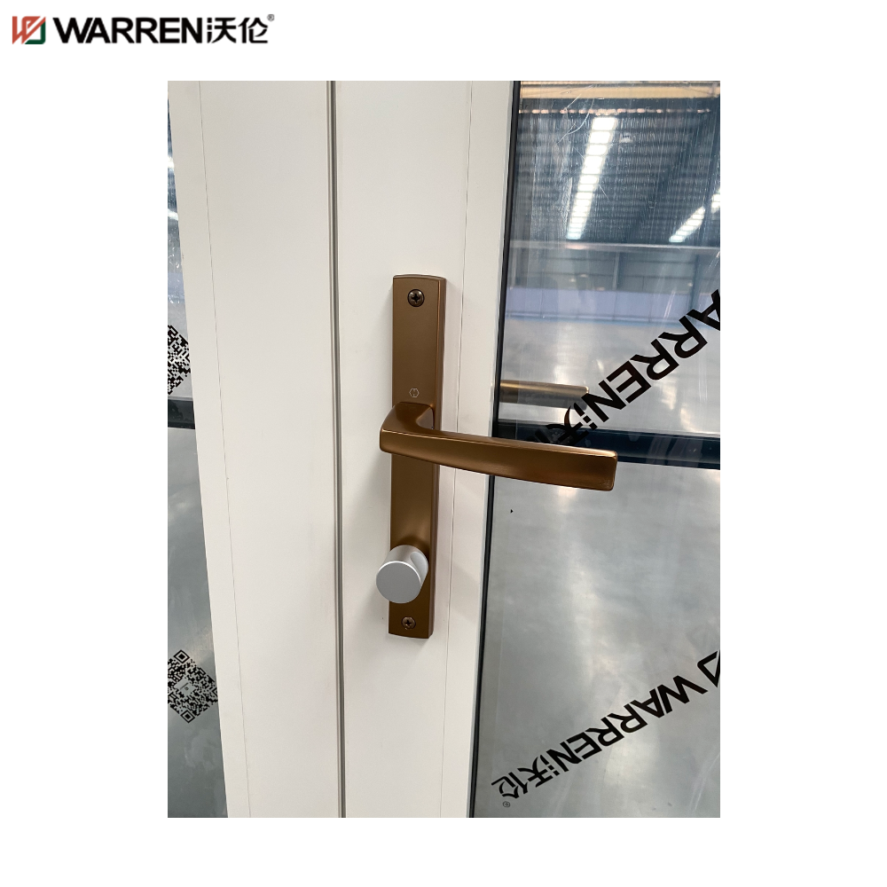 Warren 124x80 Internal Glass French Doors With Privacy Glass Interior