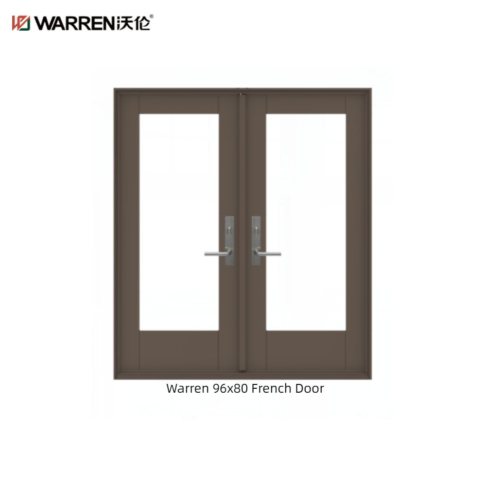 Warren 72x76 Glass Indoor French Doors With Narrow Double Doors Interior