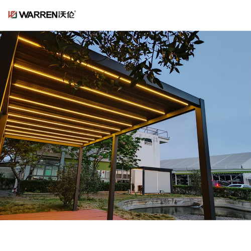 Warren 10x12 pergola with aluminum alloy louvered roof gazeb