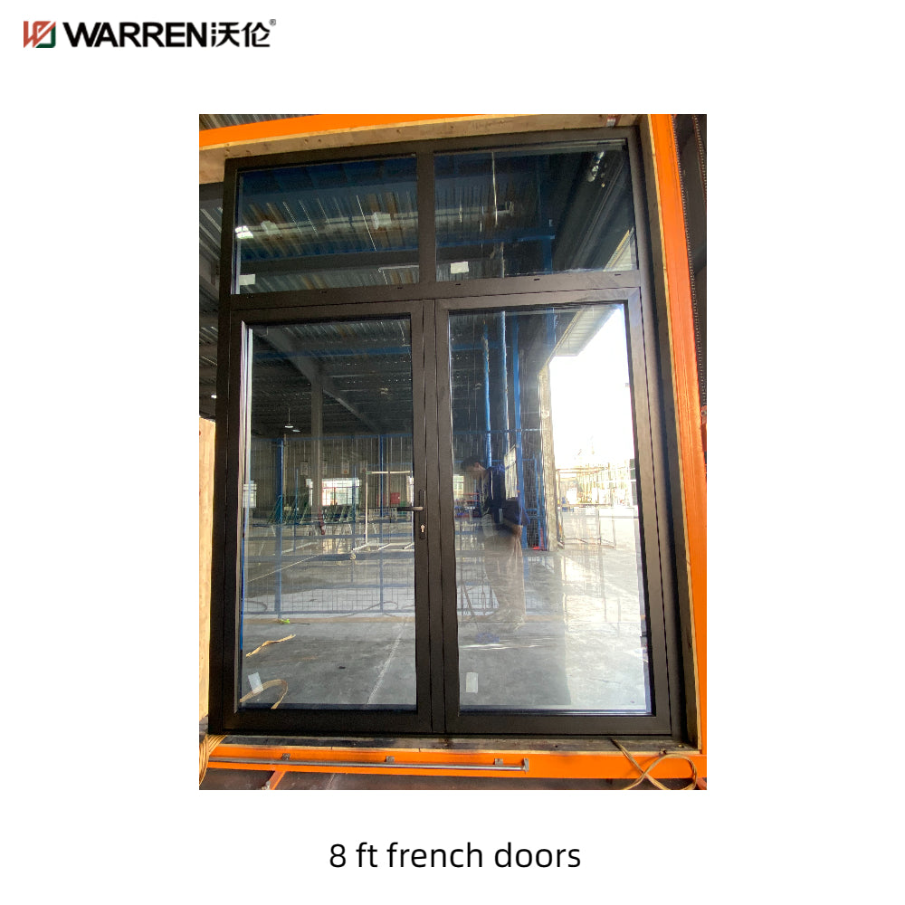 Warren 8ft Modern Interior Glass French Doors Double Doors Living Room