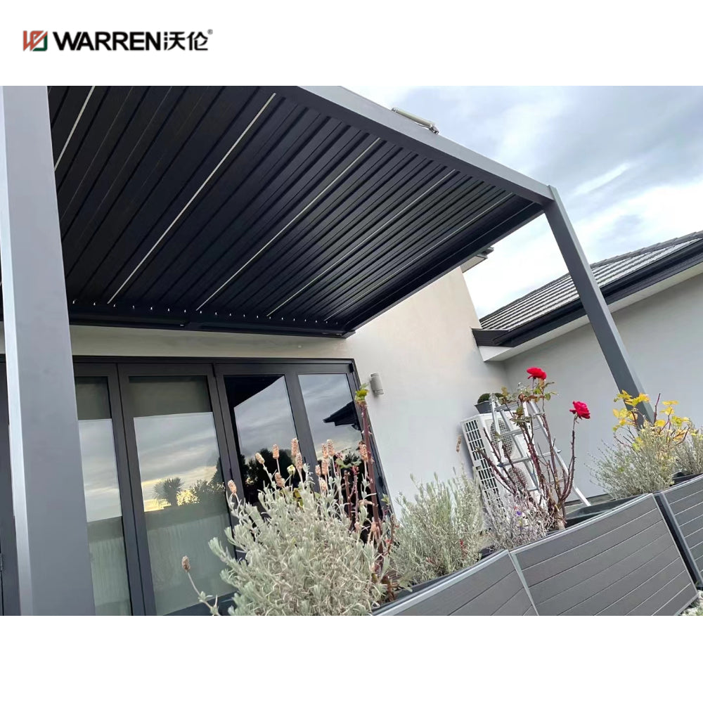 Warren 10x12 pergola with aluminum alloy louvered roof gazeb