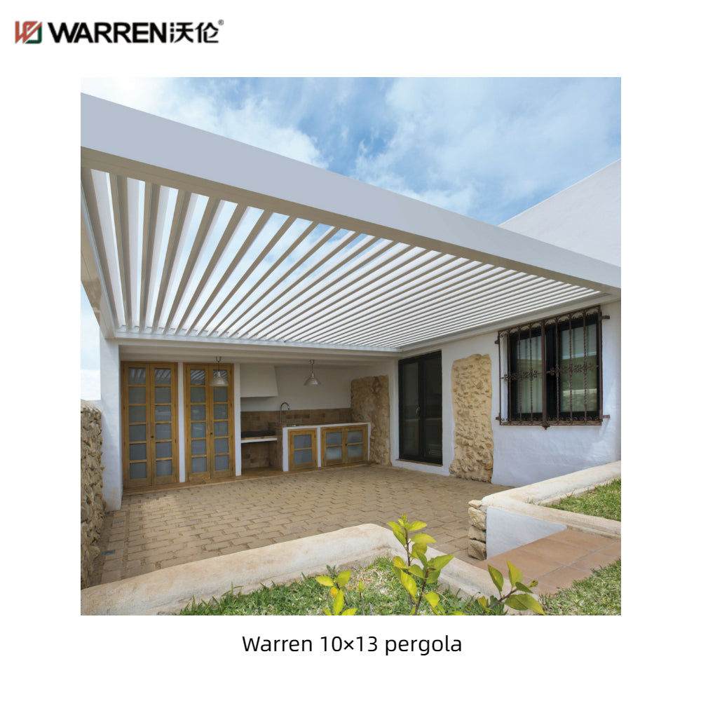 Warren 10x13 waterproof outdoor pergola with aluminum alloy gazebo