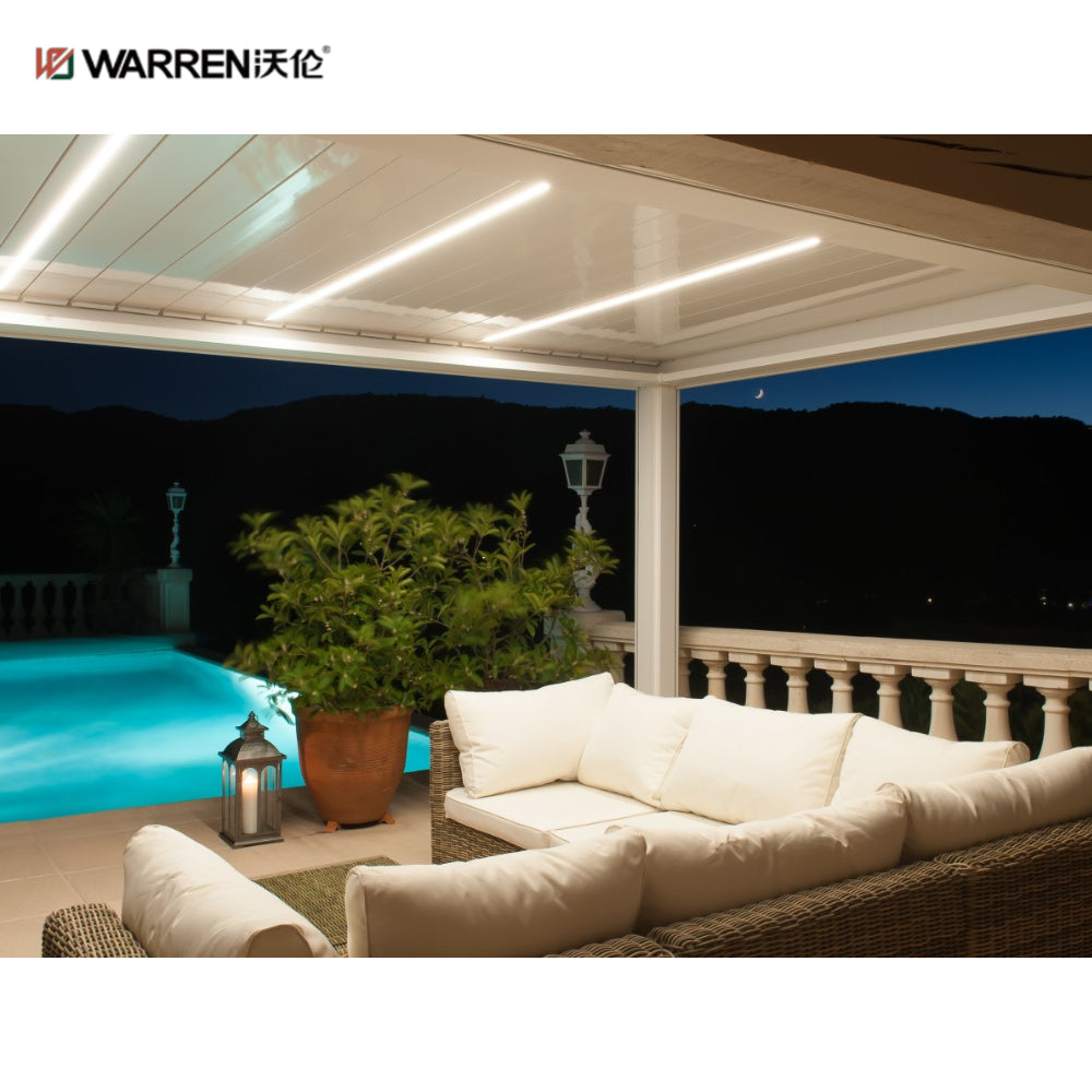 Warren 10x12 pergola with aluminum alloy louvered roof gazeb