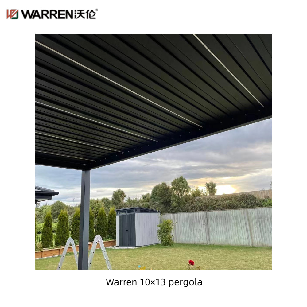 Warren 10x13 waterproof outdoor pergola with aluminum alloy gazebo