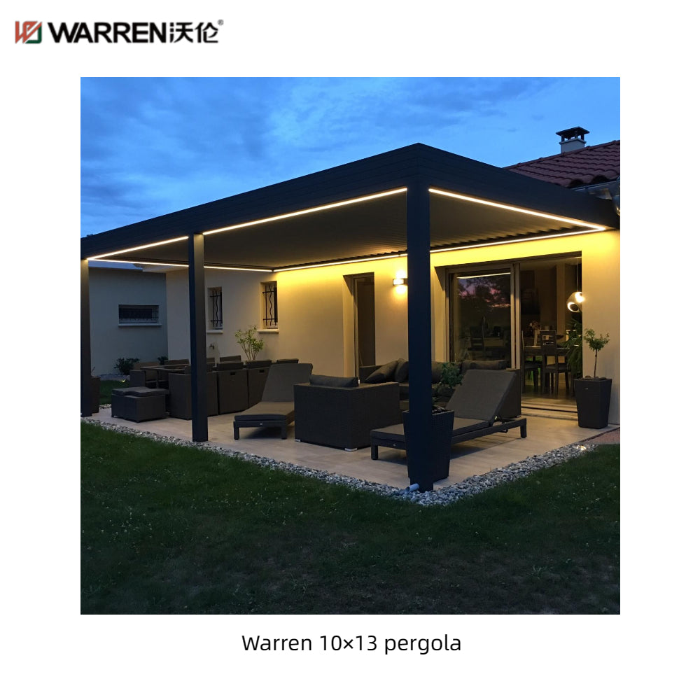 Warren 10x13 waterproof outdoor pergola with aluminum alloy gazebo