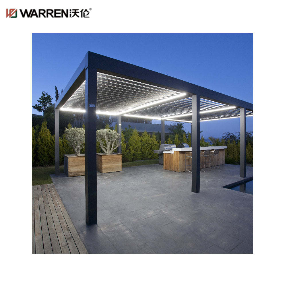 Warren 12 x 16 Gazebo with Aluminum Alloy Outdoor Shades for Pergola