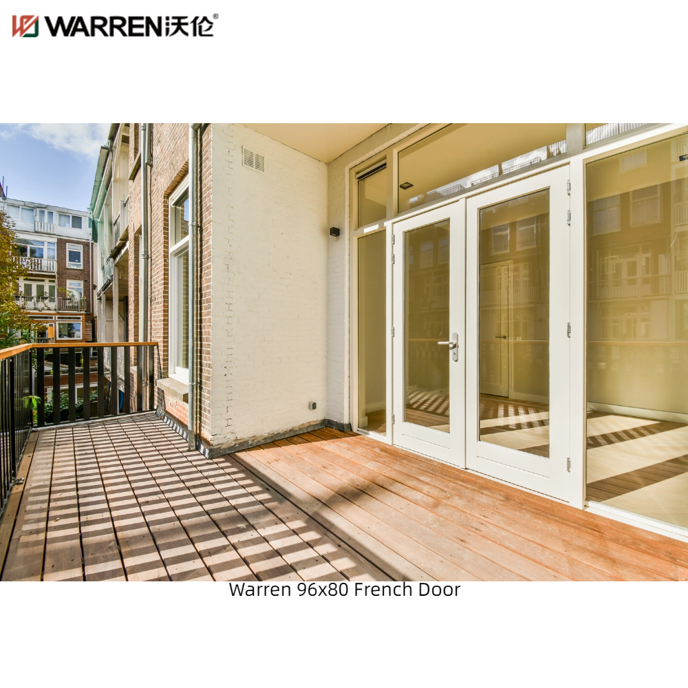 Warren 96x80 Interior French Doors With Metal Narrow Internal Double Doors
