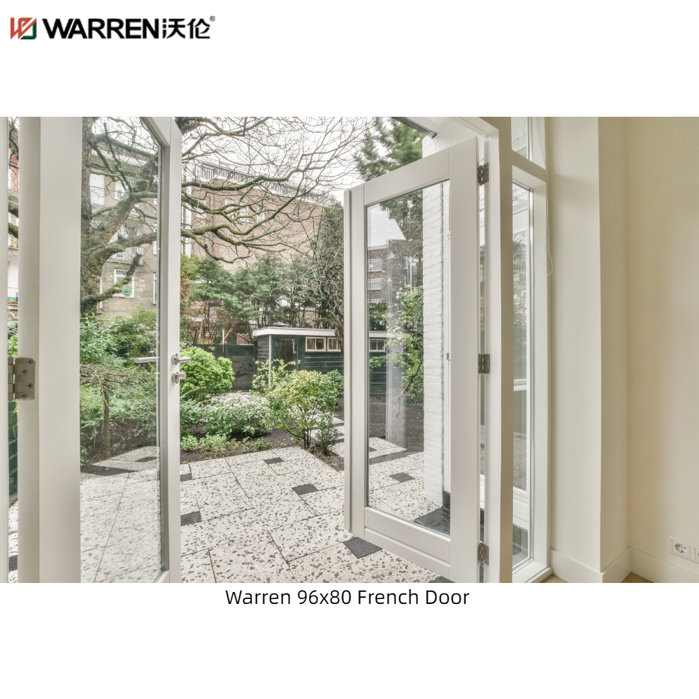 Warren 96x80 Interior French Doors With Metal Narrow Internal Double Doors