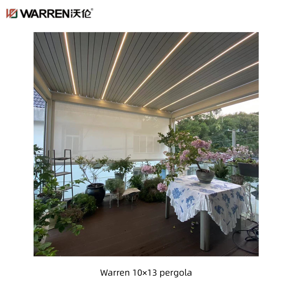 Warren 10x13 waterproof outdoor pergola with aluminum alloy gazebo