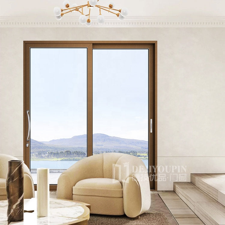 Warren aluminum Glass Sliding Door Wall System with Door Handle for sale
