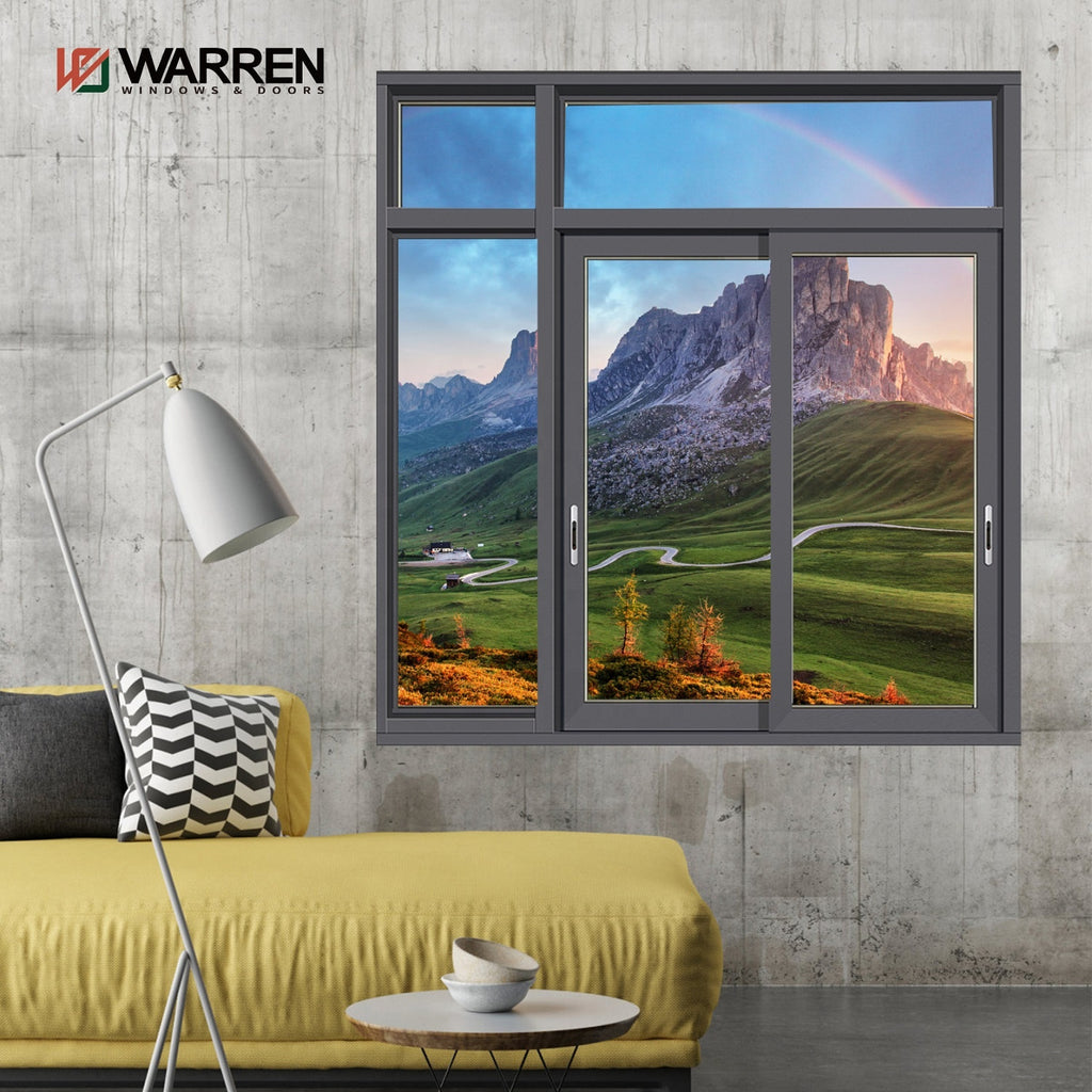 Warren Australian interior double glazed aluminium accordion sliding window 10 years warranty windows