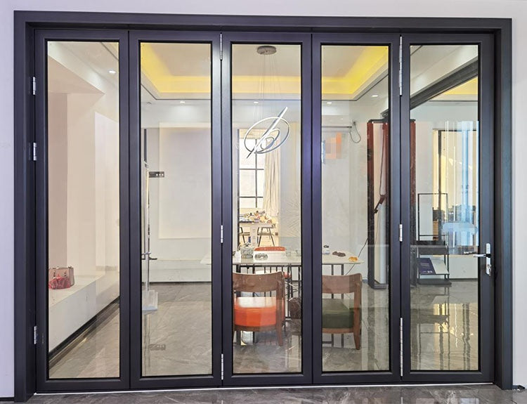 Warren aluminum folding door low-e tempered glaze living room window for sale