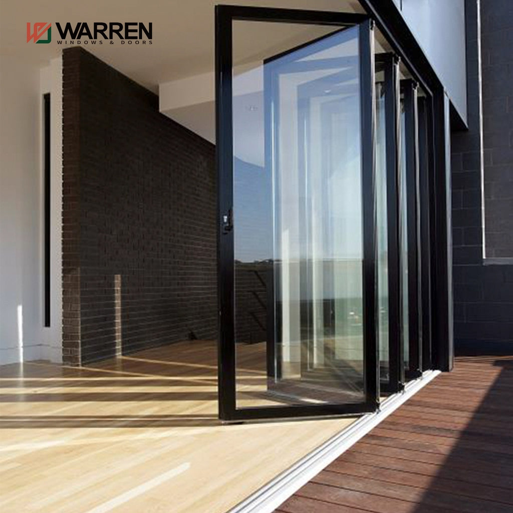Warren 141x80 aluminium folding door design latest window and door designs for house