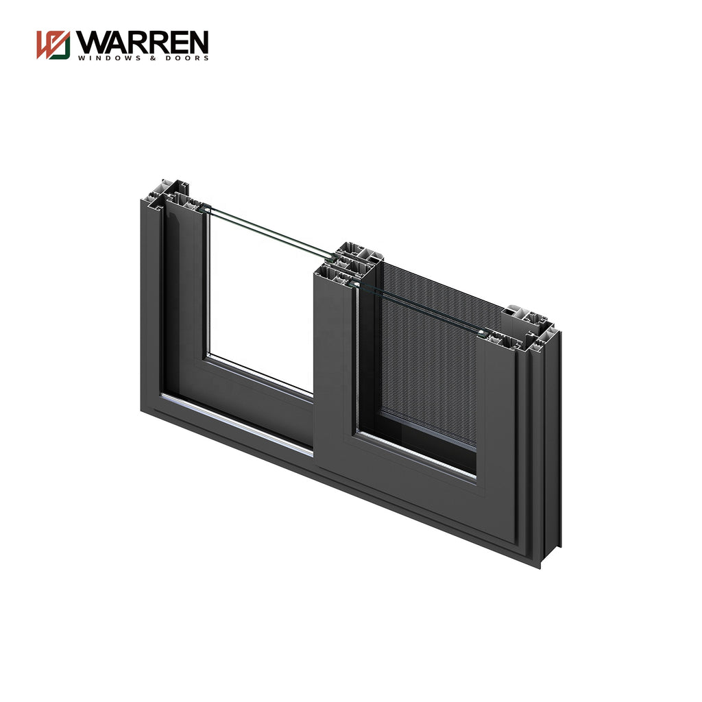 Warren Australian interior double glazed aluminium accordion sliding window 10 years warranty windows