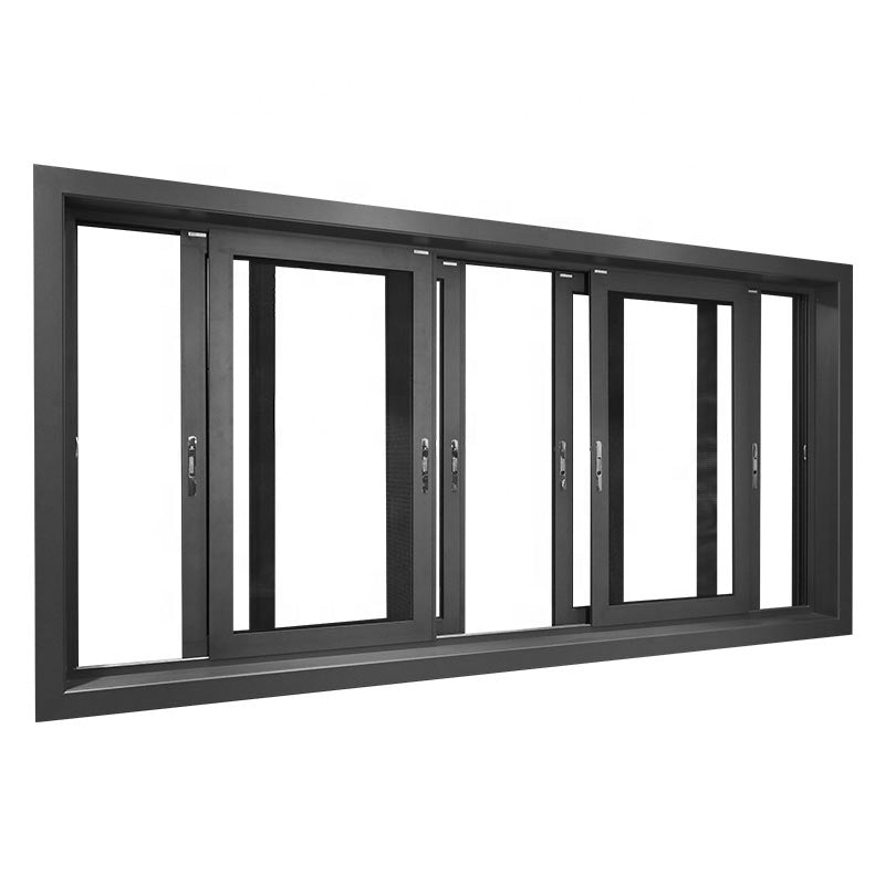 Warren hot sale 6060 aluminum material glass doors three panel sliding window