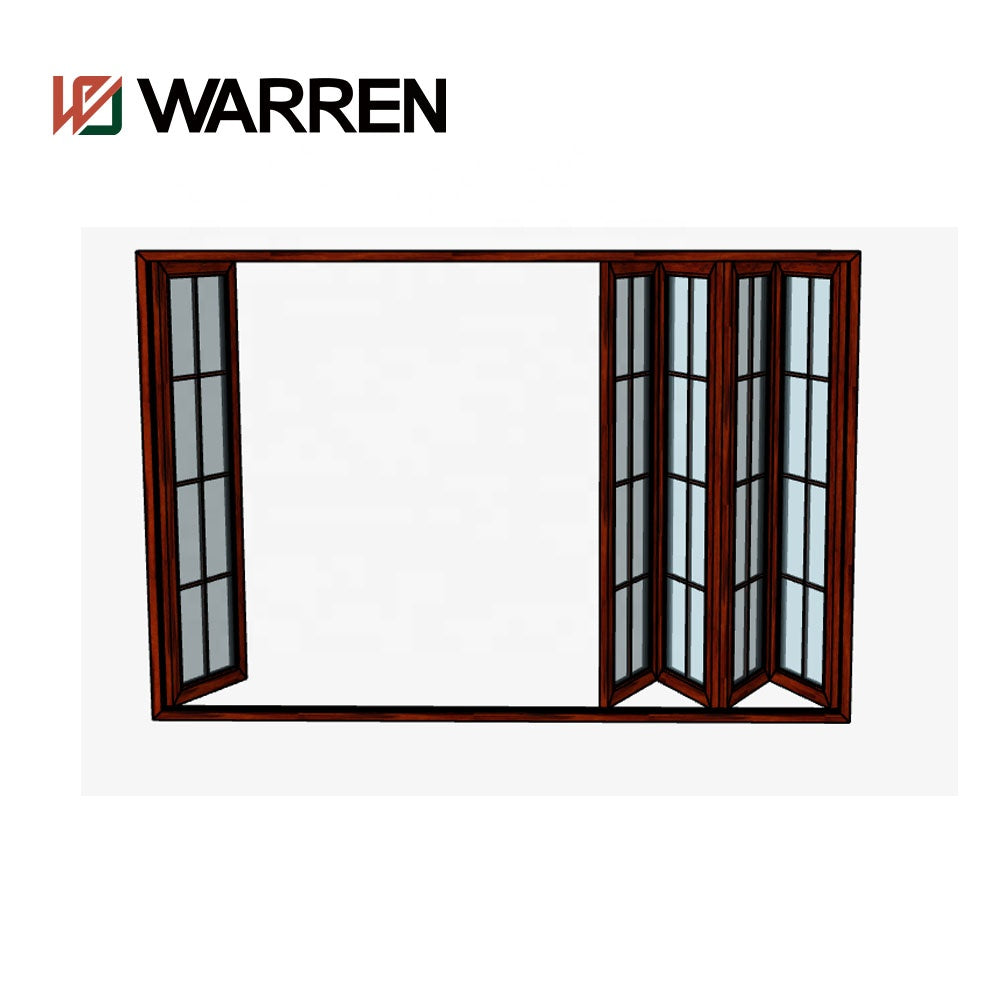 Warren folding door design with grill glass bifold door for sale
