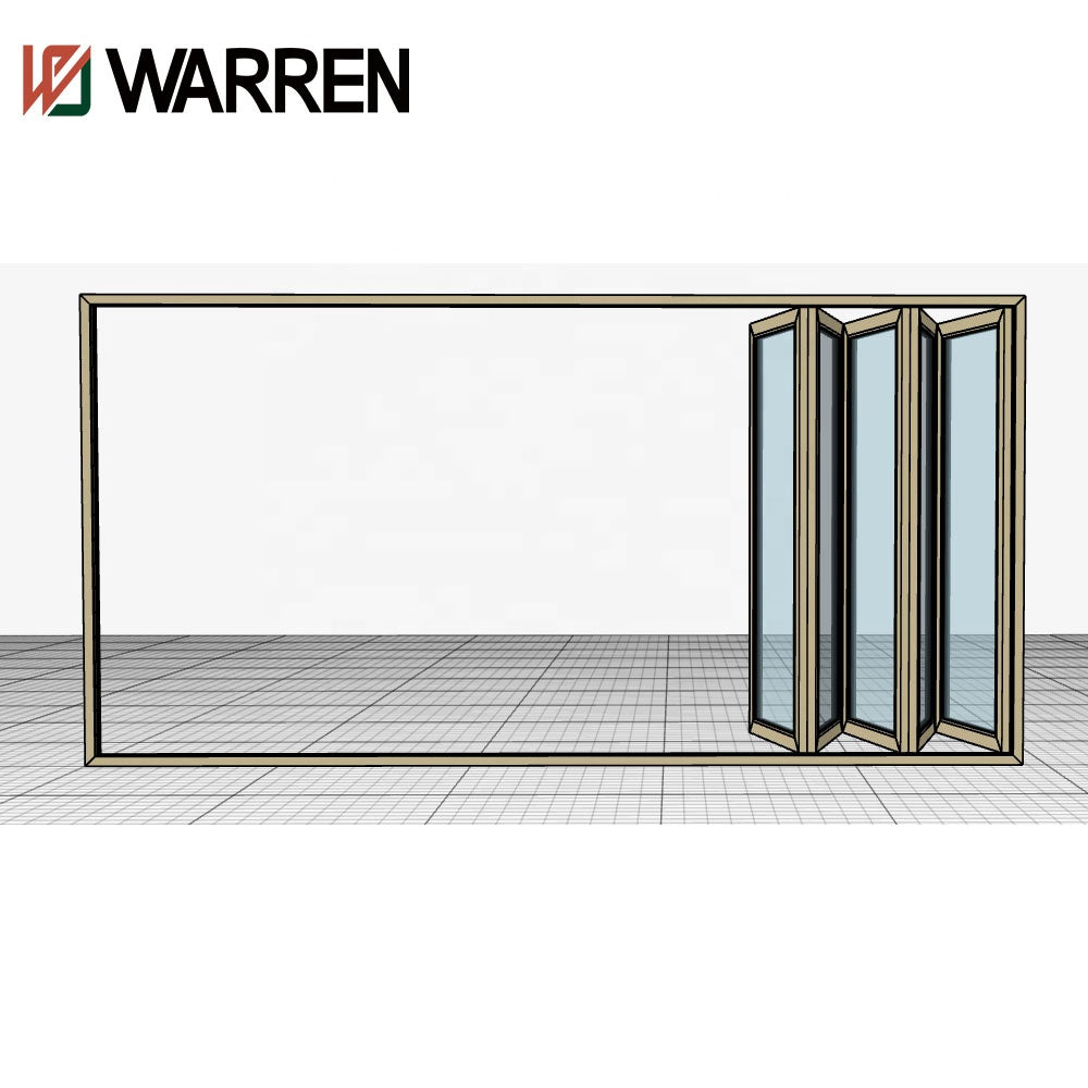Warren door glass design horizontal folding doors vertical bifold window and door for sale