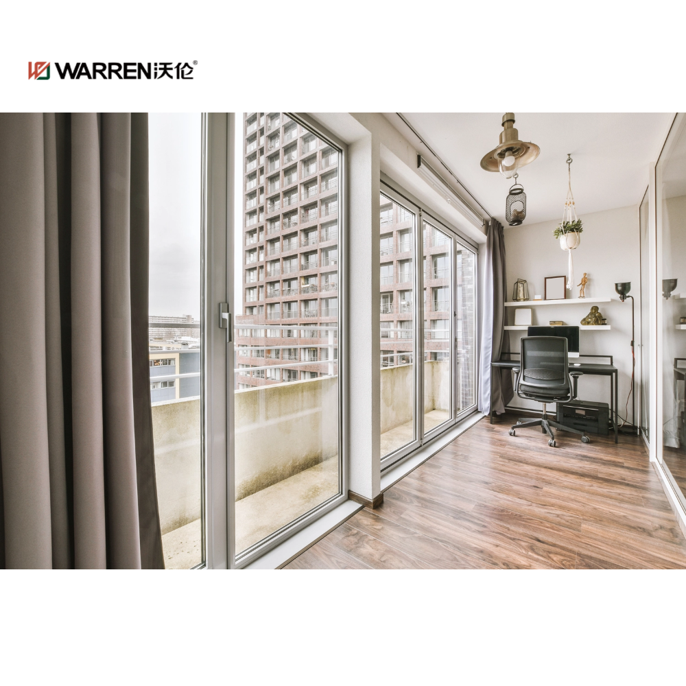 Warren 96x96 sliding door automatic aluminum noiseless sliding patio door system