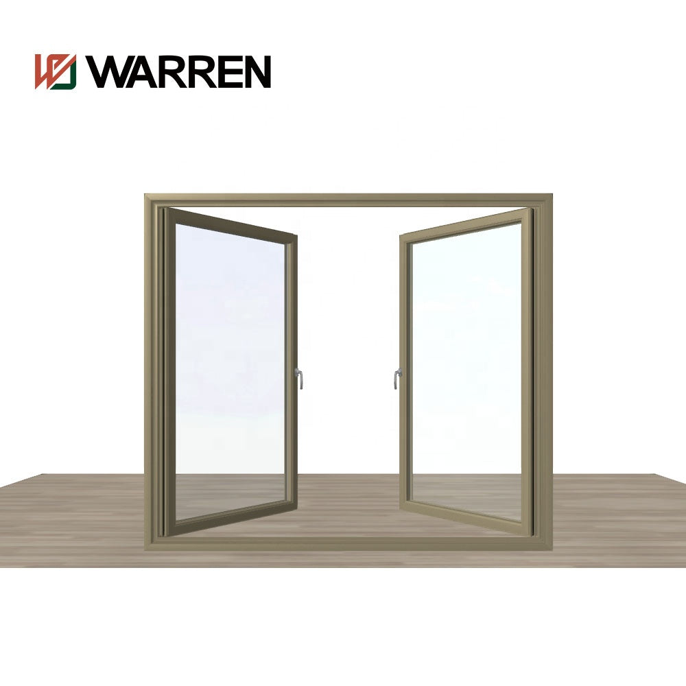 Warren bathroom casement window design aluminum double glass casement window glass window discount