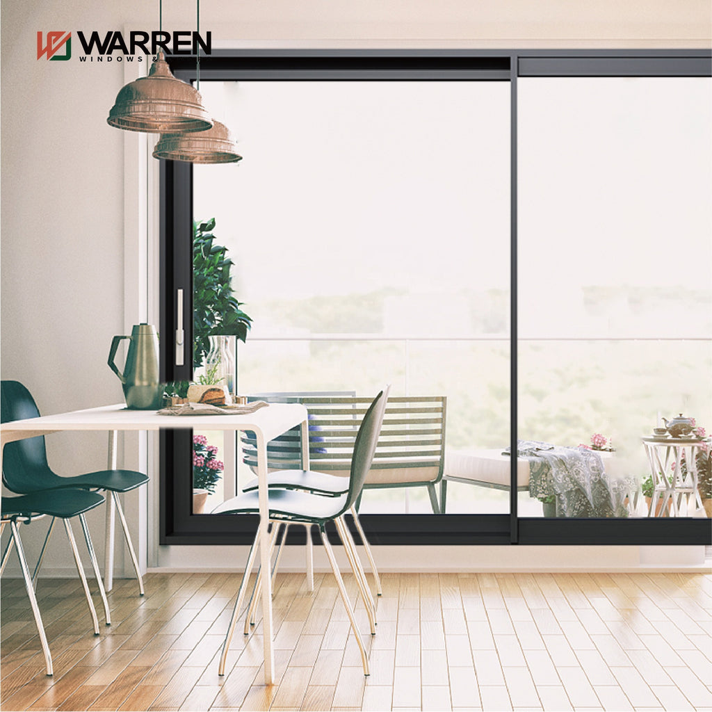 Warren Cheap Custom Exterior Accordion sliding Door double Glass Sliding Patio doors