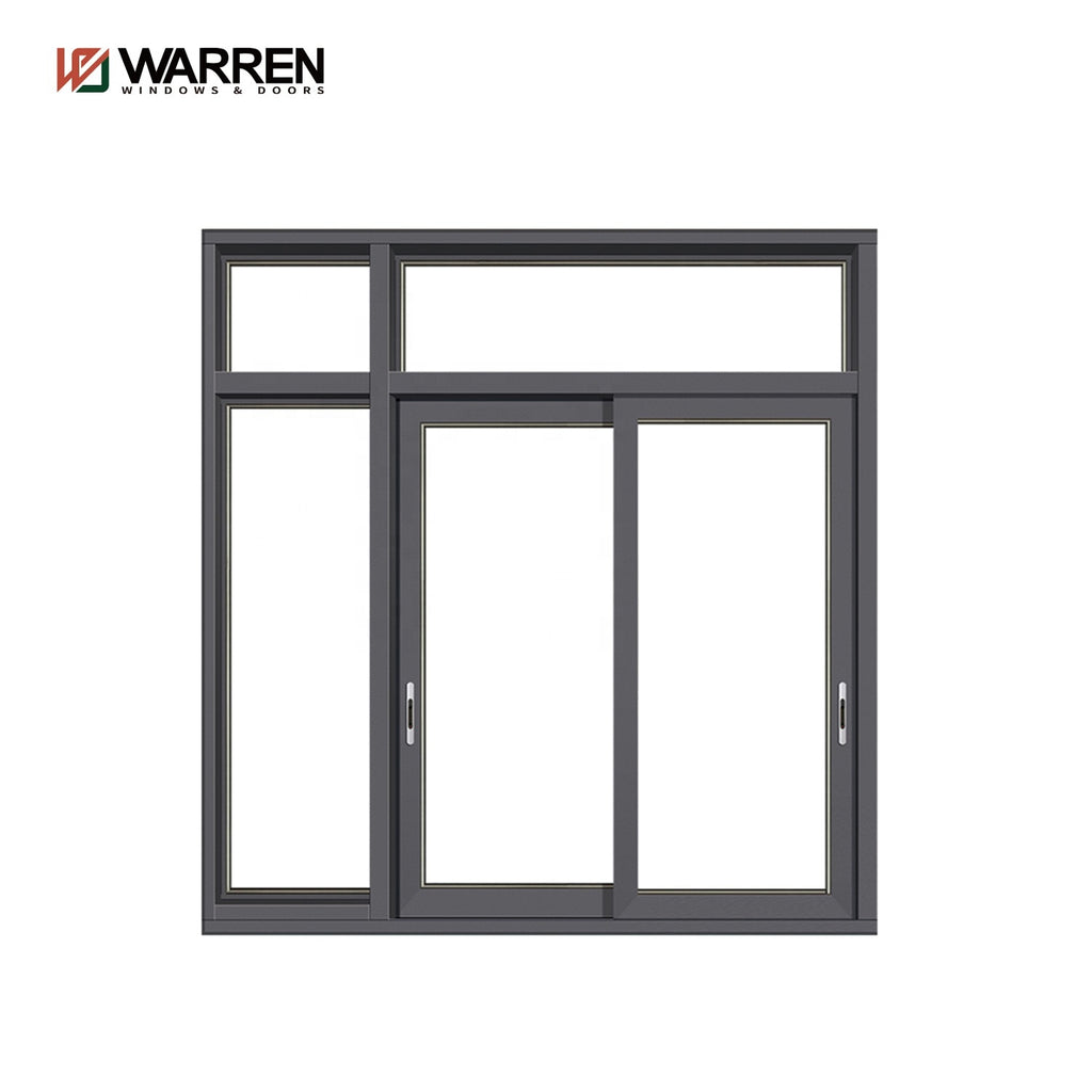 Warren Australian interior double glazed aluminium accordion sliding window 10 years warranty windows