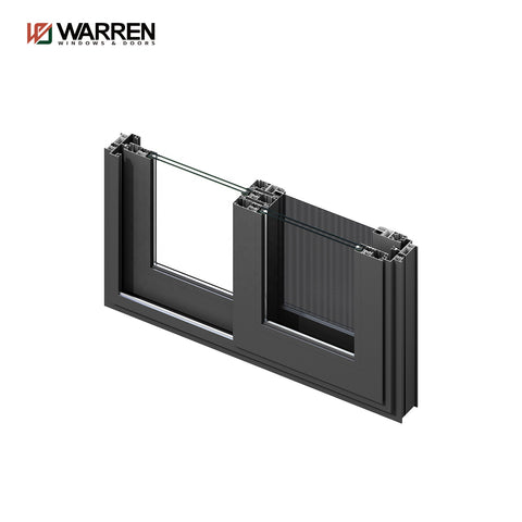 Warren hot sale 6060 aluminum material glass doors three panel sliding window