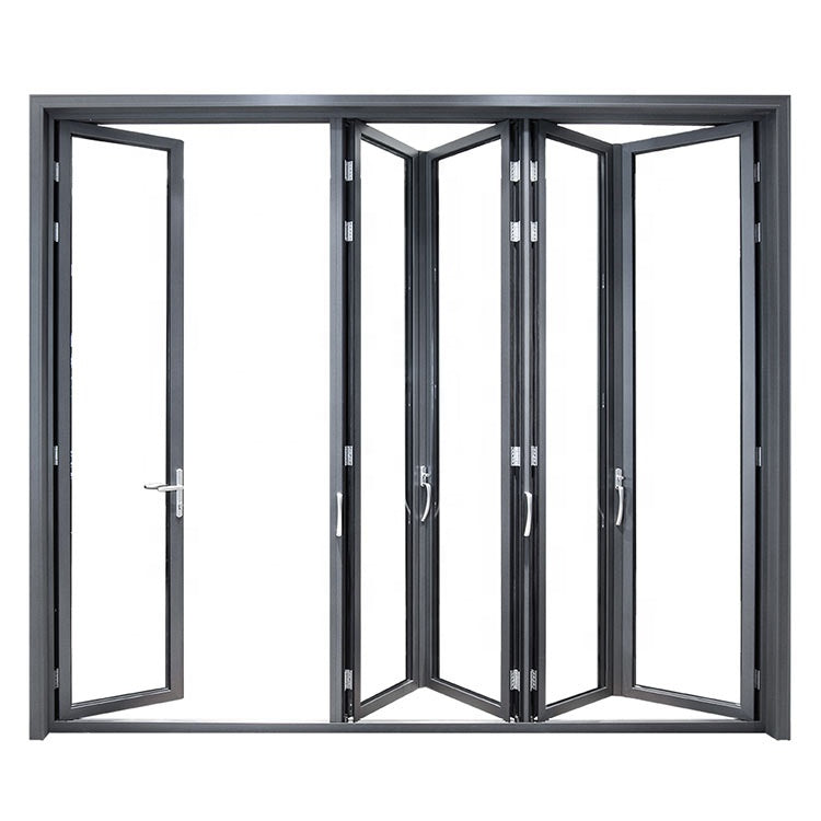Warren folding door design with grill glass bifold door for sale